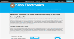 Desktop Screenshot of klisselectronics.com